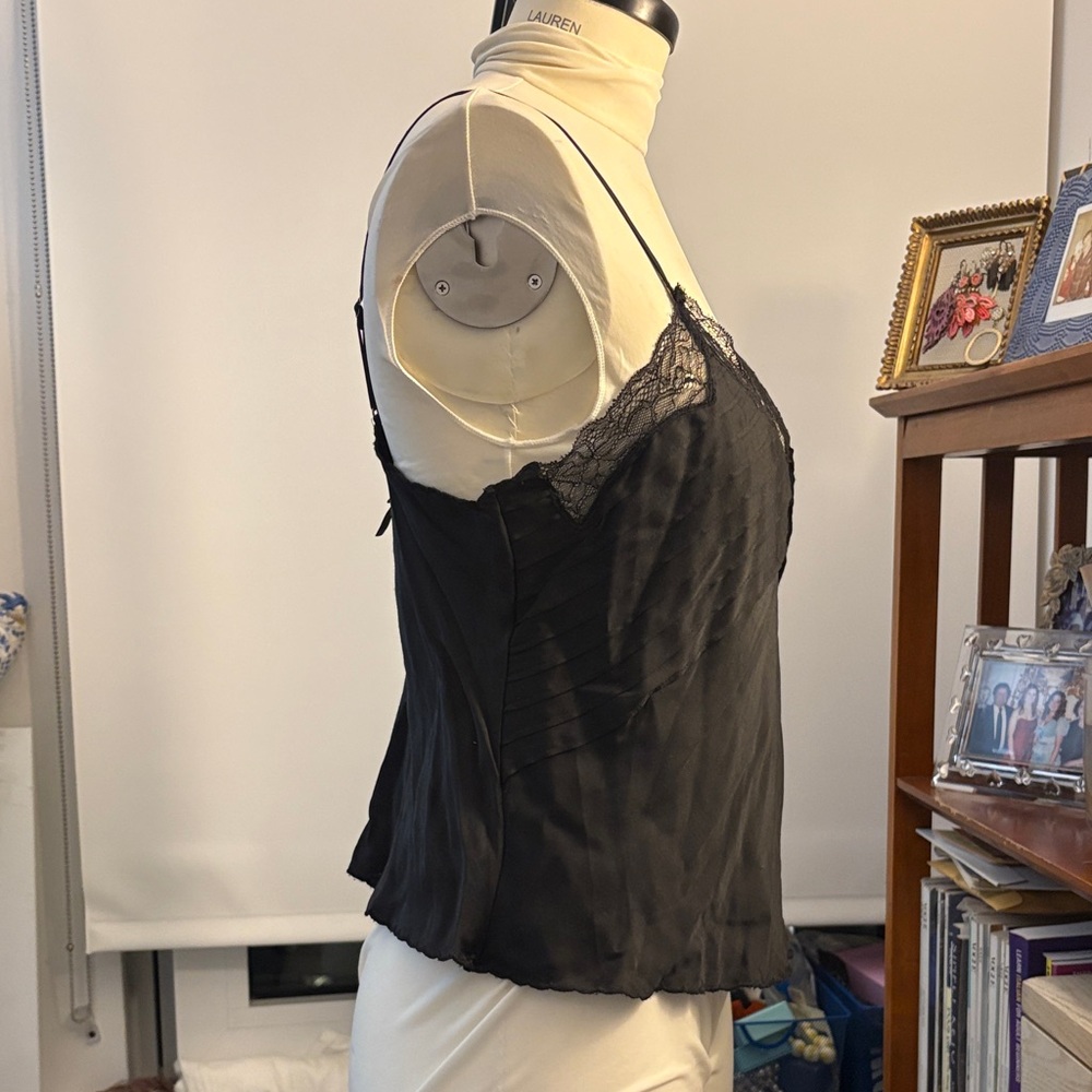 BCBGMaxAzria Black Lace Trim Chemise - Picture 7 of 10